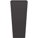 vidaXL Vrtno korito črna 35x35x75 cm jeklo | Shoptok.si