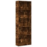 Maison Chic Knjižna omara - Knjižni regal dimljeni hrast 60x24x176 cm inženirski les, (21725948) | Shoptok.si