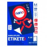 NANO Etikete za laserske i ink-jet pisače, odljepljive , N-142, 35,6x16,9 mm, 100/1 | shoptok.hr