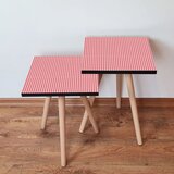 Hanah home 2Shp241 - red redwhite nesting table (2 pieces) | ePonuda.com