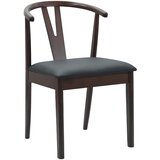  Stolac za blagovanje 2 pcs Svijetlosmeđa i crna | shoptok.hr