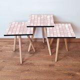 Hanah home 3Shp316 - Pink PinkWhite Nesting Table (3 Pieces) | ePonuda.com