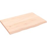 vidaXL Zidna polica 60 x 40 x 2 cm od neobrađene masivne hrastovine | shoptok.hr