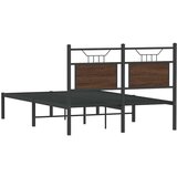 vidaXL Posteljni okvir brez vzmetnice hrast 120x190 cm inženirski les | Shoptok.si