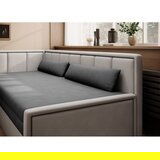 ELTAP Siva sklopiva/s prostorom za odlaganje sofa od šenila 214 cm Fulgeo – | shoptok.hr