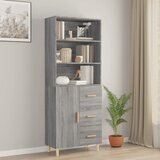 vidaXL Visoka komoda siva sonome od konstruiranog drva | shoptok.hr