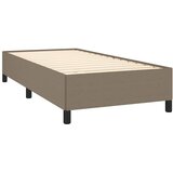  s oprugama i madracem smeđesivi 100 x 200 cm od tkanine | shoptok.hr