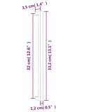  Ručke za ormarić 10 kom brončane 320 mm od nehrđajućeg čelika | shoptok.hr