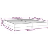  Okvir za krevet s oprugom plavi 160x200 cm od tkanine | shoptok.hr