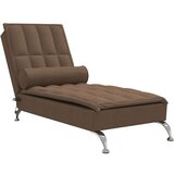  Masažni počivalnik z vzglavnikom rjavo blago - Masažni Počivalnik, (21660679) | Shoptok.si