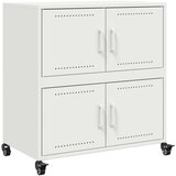vidaXL Komoda bela 68x39x72 cm hladno valjano jeklo, (21274234) Cene