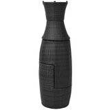 Poli 3-dijelni bistro set od poliratana s jastucima crni | shoptok.hr