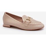 Boto Women's flat-heeled moccasins with beige decoration Iluvana | shoptok.hr