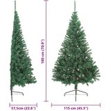  Umjetno predsvijetljeno božićno drvce Zelena 180 cm PVC | Eponuda.com