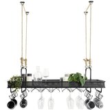 Premium Living viseči element constantin črna, naravne barve | Shoptok.si