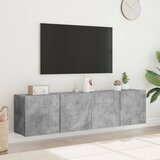  Zidni TV ormarići 2 kom sivi boja betona 80x30x41 cm | shoptok.hr