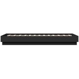  Okvir za krevet crni 90 x 190 cm od konstruiranog drva | Eponuda.com