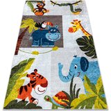 RugsX Preproge JUNIOR 51858.802 pralna preproga živali, Afrika z 80x150 cm Siva | Shoptok.si