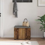  Klupa za hodnik s jastukom s vratima Staro drvo 60 x 38 x 46 cm | shoptok.hr