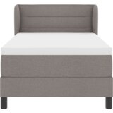 Box Spring Krevet s Madracem Taupe 100x200 cm Tkanina | shoptok.hr