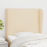  Uzglavlje s ušima krem 93x23x118/128 cm od tkanine | shoptok.hr
