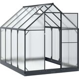  Rastlinjak v vrtu z vrati Antracit 183,5 x 243,5 x 207 cm, (5000288590) | Shoptok.si
