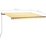  Samostojeća automatska tenda 450 x 350 cm žuto-bijela | shoptok.hr