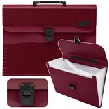  Držač za mape i dokumente s 13 pretinaca, bordo A4 | shoptok.hr