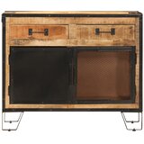  Komoda 80 x 31 x 66 cm od masivnog grubog drva manga i metala | Eponuda.com