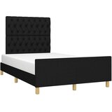  Okvir kreveta bez madraca crni 120x190 cm od tkanine | shoptok.hr