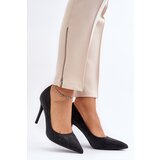 Boto Black Glitter Decorated High Heels Klonisa | ePonuda.com