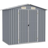 vidaXL Vrtna lopa siva 205x129x183 cm pocinkano jeklo Cene