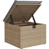 vidaXL 9-dijelni set vrtnih kauča s jastučićima bež poli ratan | shoptok.hr