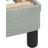  Krevet s madracem Hanko svjetlosivi 80 x 200 cm baršunasti | shoptok.hr