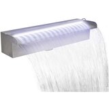 vidaXL Pravokotna fontana za bazen LED slap nerjaveče jeklo 45 cm Cene