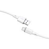 Acefast kabel USB A na Type C 3A C2-04 silikonski 120 cm bijeli | shoptok.hr