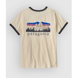 Patagonia Fitz Roy Foothills Ringer T-shirt undyed natural Cene