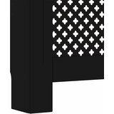  Pokrov za radijator crni 112 x 19 x 81,5 cm MDF | shoptok.hr