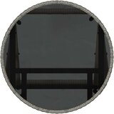  3-delni vrtni bistro set z blazinami siva poli ratan, (22015336) | Shoptok.si