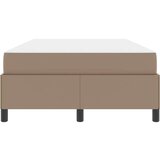 vidaXL Posteljni okvir z vzmetnico Kapučino 120 x 200 cm Umetna koža | Shoptok.si