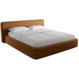 Makamii Tapecirani bračni krevet s prostorom za odlaganje s podnicom 180x200 cm boje terakote Kiana – | shoptok.hr
