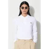 Fred Perry Pamučna majica dugih rukava boja: bijela, s aplikacijom, M6006.100 | shoptok.hr