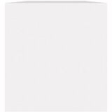  Kutija za pohranu vinilnih ploča bijela 71 x 34 x 36 cm drvena | Eponuda.com