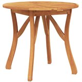  5-dijelni vrtni blagovaonski set od masivnog bagremovog drva Smeđa Ø 85 cm | shoptok.hr