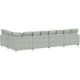  Modularna sofa s jastucima, baršunasta, svijetlosiva | shoptok.hr