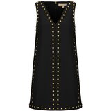 Michael Kors V NECK STUD MINI DRESS Crna Cijene