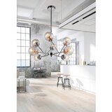 Candellux Viseča stropna svetilka Best 8x40W E14 Chrome Copper | Shoptok.si