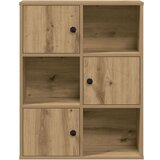 vidaXL Knjižna omara artisan hrast 60x24x76,5 cm inženirski les | Shoptok.si