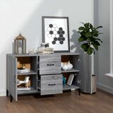  Komoda boja hrasta sonome 100 x 36 x 60 cm konstruirano drvo Siva | Shoptok.si
