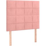 Box spring krevet s madracem ružičasti 100x200 cm baršunasti | shoptok.hr
